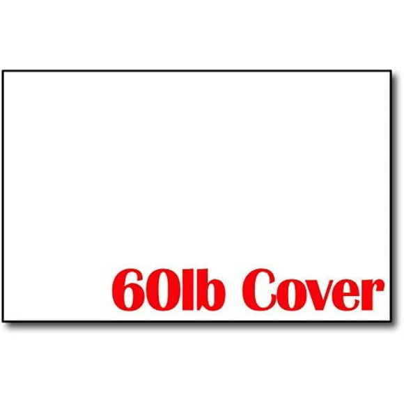 White 60lb Cover 5 1/2" x 8 1/2" Cover Sheets (Half Letter Size) - 250 Sheets