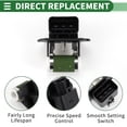 thumbnail image 3 of Resistor del motor del ventilador HVAC Unique Bargains No.253852S000 para Hyundai i40 2015-2021, 3 of 6