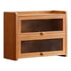 thumbnail image 1 of Organizador de pan de madera compacto con puerta abatible, 2 niveles, versátil, para despensa de cocina, ideal para tazas, , platos y vasos., 1 of 9