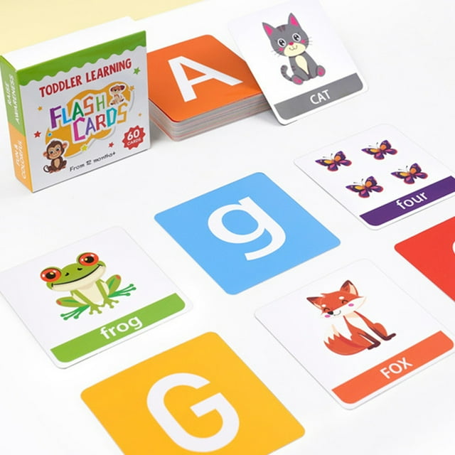 Cards Set For Toddlers Learning 60pcs Cards Early Childhood Educational Card Set B