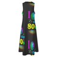 thumbnail image 5 of I Love The 80's Eighties Long Dress Dress for Women Women's Luxury Party Dress, 5 of 8