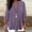 Purples, variant on Tsesme Linen V-Neck Tops for Women Capris Sleeve Pullover T-shirt with Side Button Loose Fashion Shirt