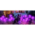 thumbnail image 5 of Halloween Skull Lights Outdoor Solar Pathway Lights with 6 Purple LEDs for Garden Yard Lawn Patio Halloween Decorations, 5 of 5