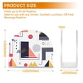 thumbnail image 4 of Yayeee Napkin Holder for Table Kitchen Paper Tissue Organization, White Simple Shapes, 4 of 8