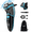 Blue, variant on MAX-T Electric Razor for Men, USB-C Fast Charge 1H/120Min, IPX7 Waterproof Wet Dry, Pop-Up Beard Trimmer, 3D Floating Head, LED Display, Gift for Men, Black