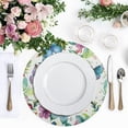 thumbnail image 4 of Ryvnso Watercolor Butterflies Round Plate Mats Dining Table Placemat Set of 4 for Holiday Decoration, 4 of 7