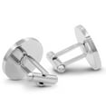 thumbnail image 2 of SuperJeweler Men's Cufflinks Puff Puff Pass Engraved Cufflinks In Silver Tone Stainless Steel Cufflinks For Men Custom Cufflinks For Men Personalized Cufflinks Unique Cufflinks, 2 of 5