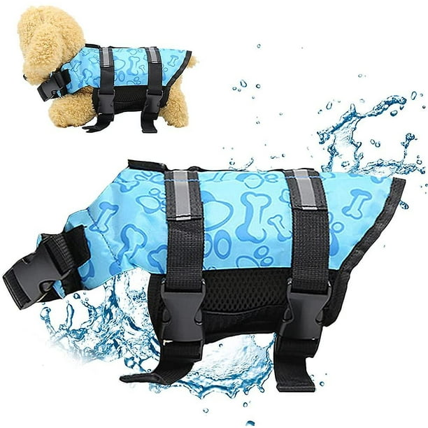 1 Piece Dog Life Vest Life Vest Lifeguard Grips Safety Reflective Dog