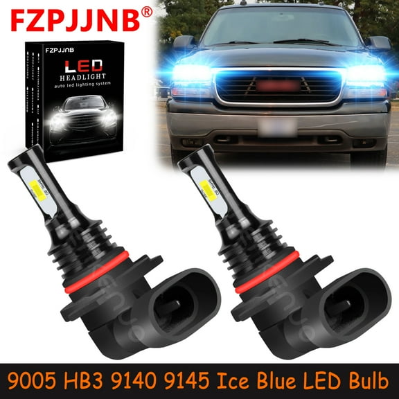 FZPJJNB 9005 9140 9145 for Gmc Yukon Xl 1500 Denali 2000-2006 Ice Blue Led Headlights Bulb High Beam,HKL,C15