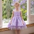 thumbnail image 2 of FYDUU Flower Girl Dress Wedding Guest Dresses Girls Birthday Party Dress Princess Dresses Formal Pageant Gown Elegant Tulle Dress 2-3 Years, 2 of 9