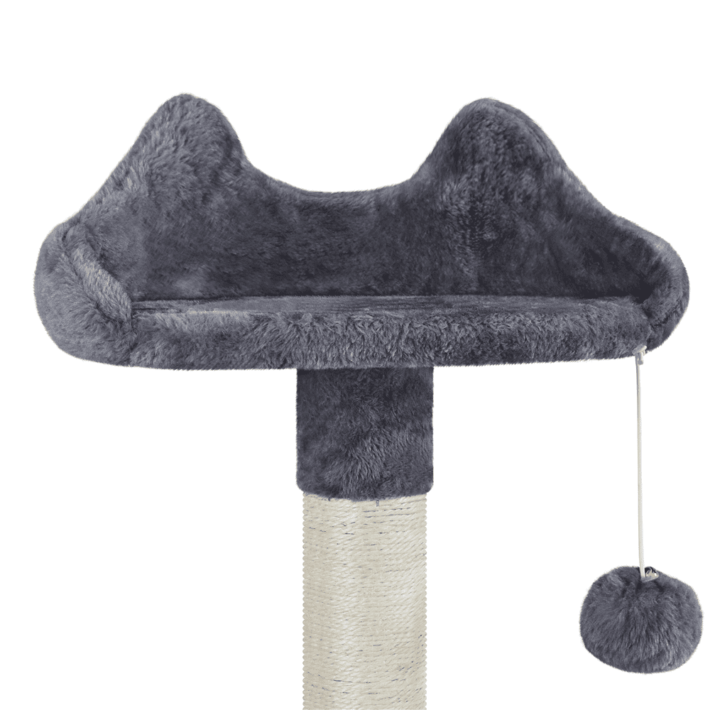 Renwick 63.5''H Multi Level Cat Tree Condo with Scratching Post, Dark Gray