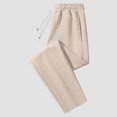 thumbnail image 7 of GEWSEY Women's Sweatpants Straight Leg High Waist Casual Drawstring Sweat Pants Workout Athletic Joggers with Pockets Beige, M, 7 of 7