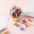 thumbnail image 3 of 100 Pcs Épingles à Pousser Multicolores, Épingles à Pousser Décoratives Multicolores, Épingles à Pousser à Tête en Plastique pour Tableau d'Affichage en Liège, 3 of 4