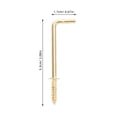 thumbnail image 2 of HEANUJJ 20Ud De Tornillo En L De Metal Para Colgar Cuadros Acabado Dorado Resistente, 2 of 8
