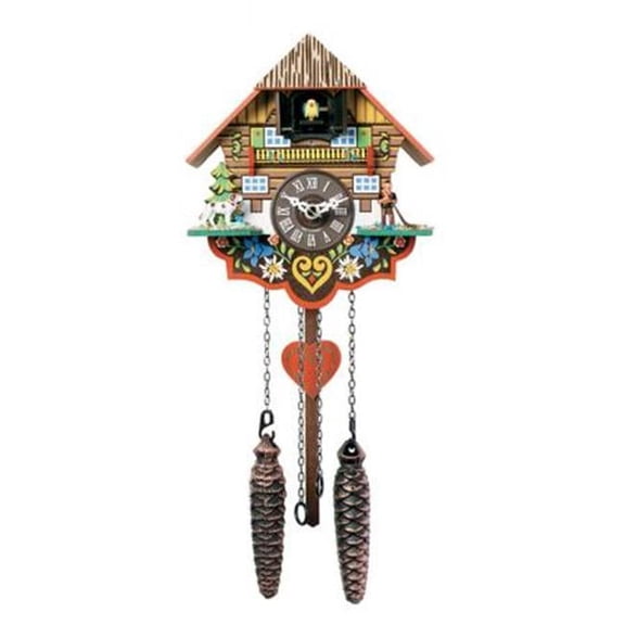 River City Cuckoo Musical Multi-Colored Quartz Cuckoo Clock