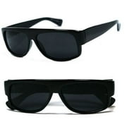 grinderPUNCH Male BLACK OG Mad Dogger Locs Adult Sunglasses Super Dark Lens motorcycle Shades