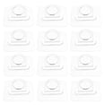 thumbnail image 1 of 12pcs Adhesive Hooks Wall Mounted Plastic Hooks Household Sundries Organizer, 1 of 7