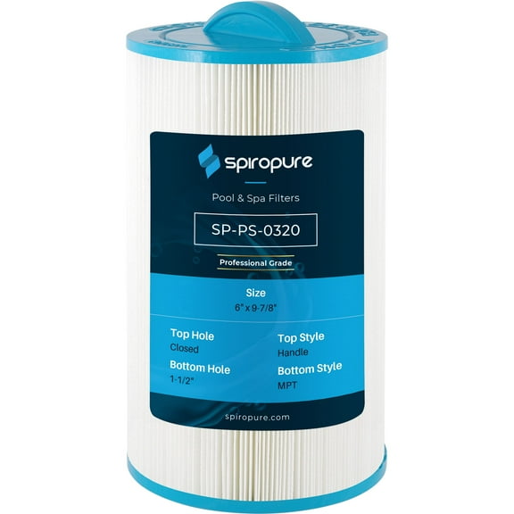 SpiroPure Replacement for Unicel 6CH-35 Pleatco PTL35W-P-4 Filbur FC-0320 Hot Tub Spa Pool Filter Replacement Cartridge
