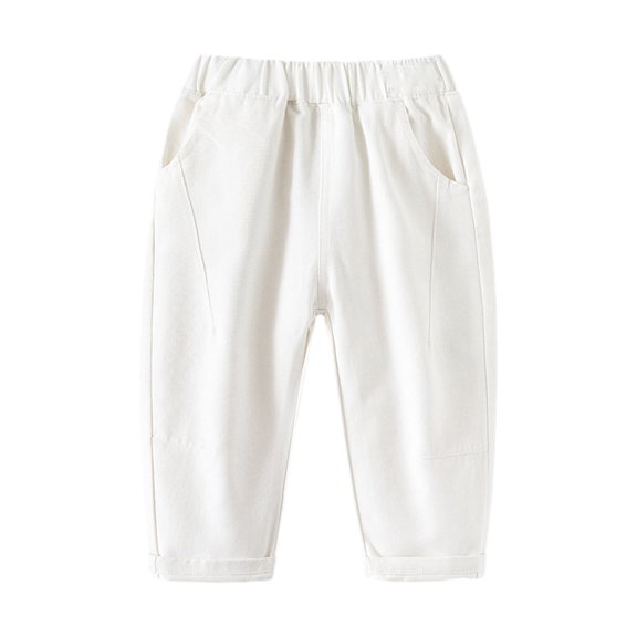 Kkkded Kids Baby Sweatpants for Boys Cotton Pants 1-8Y Toddler Boys' Pants Fashion Casual Solid Color Pants Spring Summer Jogger Pants
