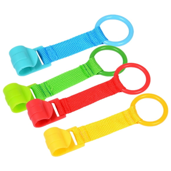 4 anillos colgantes para bebés, ayuda para caminar, barra de dominadas de seguridad para niños pequeños.