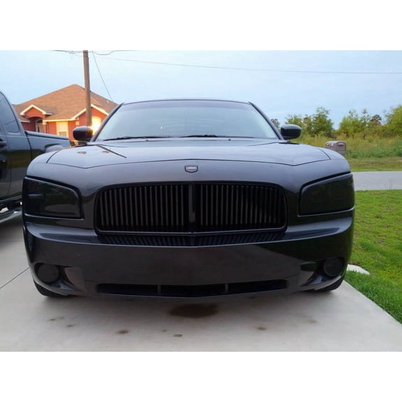 For The Dodge Charger Tinted Protective Headlight Film Overlays Kit ( all years )