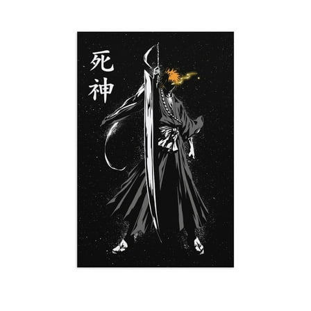 Anime Bleach Japanese Canvas Art Posters for Bedroom Living Room Bathroom Wall Decor Poster Unframe 12x18inch