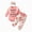 Q009-Pink, variant on NOLDARES Newborn Infant Baby Girl Fall Winter Clothes Cartoon Print Ruffle Sleeve Top and Pants with Headband 3pcs/set Outfits(Q009-Pink)