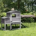 thumbnail image 3 of MEDEHOO Mobile Chicken Coop 79" Large All-Steel Frame Hen House Poultry Cage with Metal Run, Waterproof Rain Cover, 3 of 8