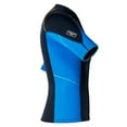thumbnail image 4 of renvena Men Mm Neoprene Wetsuits Top Short Sleeve Rash Guard Shirts Professional Swimwear Navy Blue L, 4 of 6