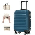 thumbnail image 3 of Lightweight Hardshell ABS Carry-On Luggage Set with Spinner Wheels and Foldable Duffel Bag for Travel Convenience, 3 of 9