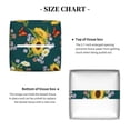 thumbnail image 4 of Goofa Sunflowers Tissue Box Cover PVC Leather Tissue Holder Square Facial Tissue Case Facial Paper Organizer Dispenser for Bathroom, Vanity Countertop, 4 of 8