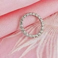 thumbnail image 2 of Eternity Wedding Band Ring 1Ct Round Cut Lab-Created Diamond 14K White Gold Plated, 2 of 5