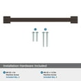 thumbnail image 5 of Amerock Lintel 7-9/16 inch (192mm) Center-to-Center Oil-Rubbed Bronze Cabinet Pull, 5 of 7