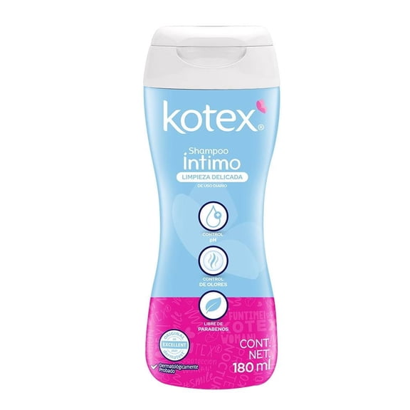 Shampoo íntimo Kotex limpieza delicada 180 ml