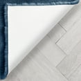 thumbnail image 5 of Well Woven Opal Crest Textured Solid Dark Blue Modern Faux Fur 2'11" Round Rug, 5 of 7