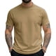 thumbnail image 2 of Ceisia Men's Slim Fit Short-Sleeve Mock Neck Basic T-Shirt Solid Color Spring Summer Shirt Gift, 2 of 6
