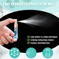 thumbnail image 4 of 100 Pcs Mini Spray Bottles 5 ml Clear Glass Perfume Bottles Refillable Fine Mist Perfume Atomizer Portable Empty Sample Containers for Cleaning, Essential Oils, Travel (Gold Cap), 4 of 4