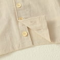 thumbnail image 4 of CARETOO Toddler Boy Summer Outfits Short Sleeve Button Down Shirt Tops & Khaki Casual Shorts Sets Baby 2T 3T 4T 5T Clothes, 4 of 13