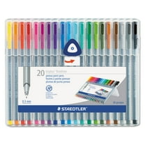 Staedtler triplus Fineliner Marker, Super Fine, Water-Based, 20 Color Set