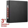 thumbnail image 2 of 3" Staples Standard Binder with D-Rings Black 976164, 2 of 5