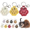 thumbnail image 1 of Pet Hair Storage Keychain, Paw Shaped Pet Hair Storage Memorial Keepsake Keychain, Pet Fur Memory Charm, for Dog Cat (3PCS-B), 1 of 7