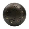 thumbnail image 2 of Outdoor Rain Drum - 11.4cm Steel Tongue Drum with 8 Tones, Drumsticks, and Music Book - Ideal Handpan for Garden Meditation and Relaxation - Mini Healing Percussion Instrument, 2 of 6
