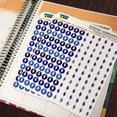 thumbnail image 2 of Lightning Bolt Storm Weather Dots Planner Scrapbooking Crafting Stickers - Blue - Opaque, 2 of 3