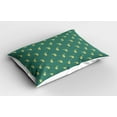 thumbnail image 2 of Ambesonne Alcohol Pillow Sham 2 Pack, Hops Organic Brewery, 30"x20", Khaki and Teal, 2 of 3