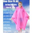 thumbnail image 3 of Poncho de Pluie pour Enfants Imperméable Réutilisable Imperméable en EVA Taille Unique Manteaux de Pluie pour Enfants, 3 of 6