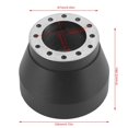 thumbnail image 3 of Wear-resistant Aluminum Alloy Steering Wheel Hub Adapter Boss Kit Black Fits All E30 Vehicles, 3 of 4