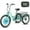 Blueish Green, variant on MOONCOOL 24" Electric Tricycle for Adults, 350W 36V 7 Speeds Electric Trike, 3 Wheels Adult Electric Tricycle Bicycle with Large Basket & Tool Kits, Certified to UL 2849 by SGS