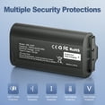 thumbnail image 4 of 2 Pack 7000mAh Replacement Battery for MyQ Smart Garage Video Keypad,Rechargeable Batteries with LED Light for MyQ Garage Door Keypad(2 Batteries+2 Charging Cables), 4 of 7