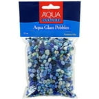Aqua Culture Assorted Mix Aqua Glass Pebbles, 10 oz
