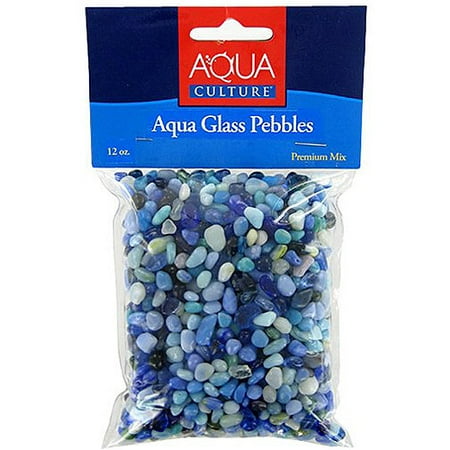 Aqua Culture Assorted Mix Aqua Glass Pebbles, 10 oz ...